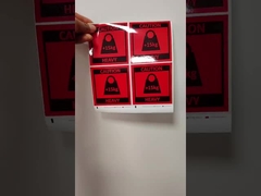 Etiquetas de identificación de productos de impresión digital CMYK para la identificación del producto