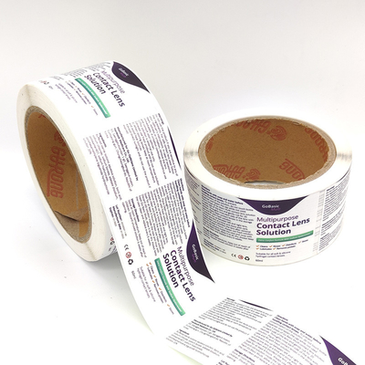 Papel laminado de papel impreso de la etiqueta engomada de la etiqueta engomada adhesiva BOPP de la botella del paquete 30ml