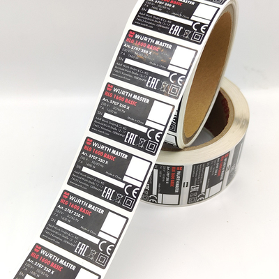 Papel industrial brillante de la etiqueta engomada del vinilo de las etiquetas autoadhesivas adhesivas TPU de PMS
