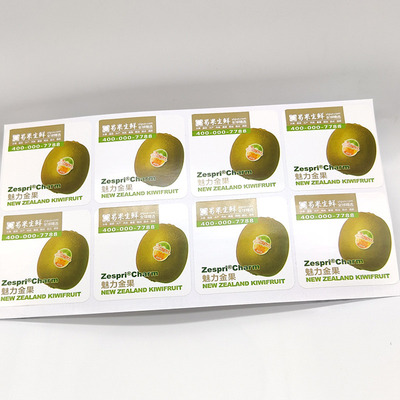 Etiquetas de estante de una tienda vegetales de Pantone CMYK de la etiqueta del producto alimenticio de BOPP
