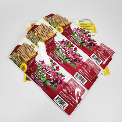 La salsa imprimible de las etiquetas adhesivas de la película de BOPP sacude las etiquetas engomadas de CMYK para la comida de empaquetado
