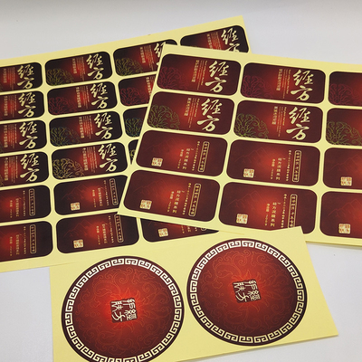 Cosméticos de la etiqueta del negro del gel BOPP de Matte Lamination Cosmetic Sticker Labels