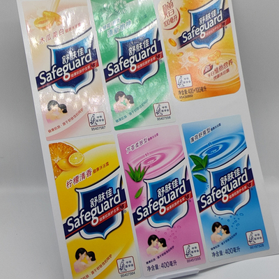 Las etiquetas de los productos químicos de BOPP ACARICIAN a Matte Pantone Hand Sanitizer Labels