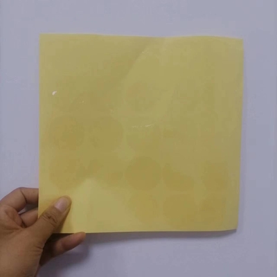 Etiquetas adhesivas transparentes personalizadas para caja de sello o bolsa de sello