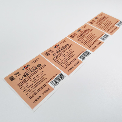 Matte Glossy Adhesive Wine Labels BOPP imprimió diseño modificado para requisitos particulares