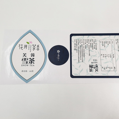 Etiquetas cosméticas de la prenda impermeable de BOPP que barnizan el papel brillante de la etiqueta engomada del vinilo de CMYK