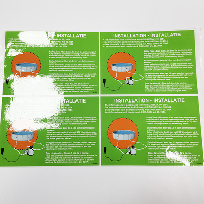 Etiquetas del producto de limpieza del PVC CMYK de las etiquetas del esencial de los CDR hogar