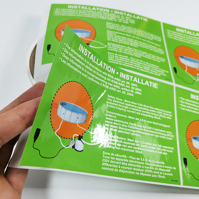 Etiquetas del producto de limpieza del PVC CMYK de las etiquetas del esencial de los CDR hogar