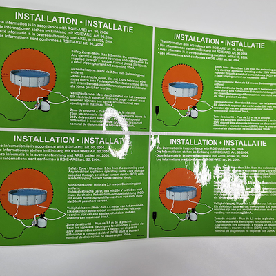 Etiquetas del producto de limpieza del PVC CMYK de las etiquetas del esencial de los CDR hogar