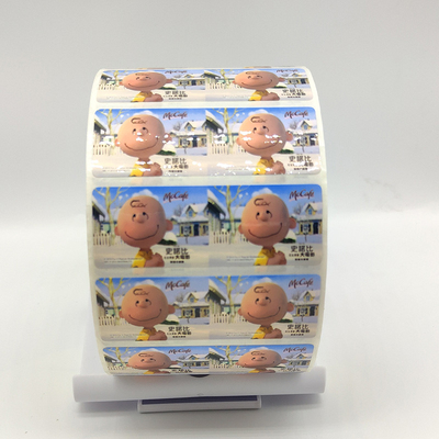 Papel sintético de la etiqueta engomada de las etiquetas engomadas CMYK de Matte Lamination Self Adhesive Label