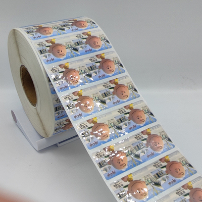 Papel sintético de la etiqueta engomada de las etiquetas engomadas CMYK de Matte Lamination Self Adhesive Label