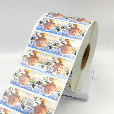 Papel sintético de la etiqueta engomada de las etiquetas engomadas CMYK de Matte Lamination Self Adhesive Label