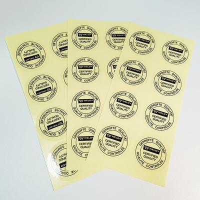 Papel sintético auto-adhesivo del vinilo BOPP de las etiquetas autoadhesivas de Flexo de la película adhesiva clara del ANIMAL DOMÉSTICO