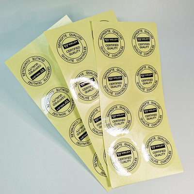 Papel sintético auto-adhesivo del vinilo BOPP de las etiquetas autoadhesivas de Flexo de la película adhesiva clara del ANIMAL DOMÉSTICO