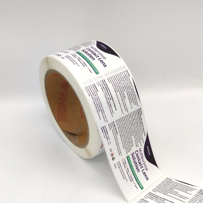 Flexo que imprime el rollo de la etiqueta adhesiva de la película de Matte Sticker Paper Rectangular BOPP