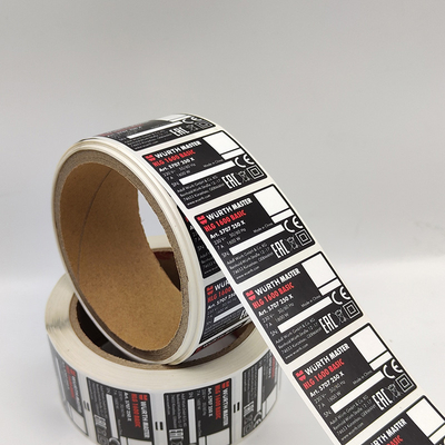 Papel industrial brillante de la etiqueta engomada del vinilo de las etiquetas autoadhesivas adhesivas TPU de PMS