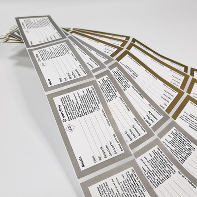 Papel auto-adhesivo del vinilo del vinilo de la laminación de papel brillante rectangular de la etiqueta engomada BOPP