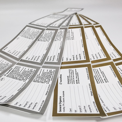 Papel auto-adhesivo del vinilo del vinilo de la laminación de papel brillante rectangular de la etiqueta engomada BOPP