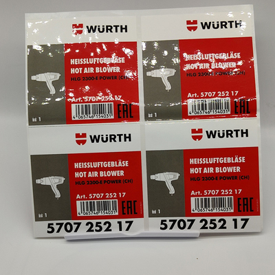Etiqueta engomada a base de agua de empaquetado laminada brillante Matte Laminate del vinilo de la tinta de las etiquetas autoadhesivas