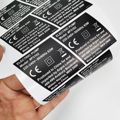 Papel brillante impermeable termal de la etiqueta engomada