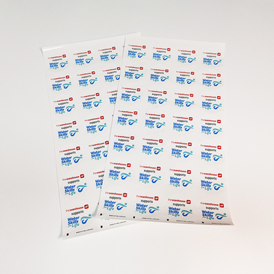 Etiquetas autoadhesivas rectangulares del precio de la etiqueta de las etiquetas al por menor de encargo permanentes CMYK BOPP