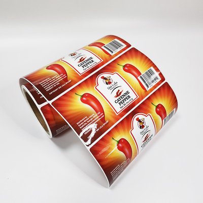 Etiqueta desprendible prenda impermeable de las etiquetas engomadas de encargo CMYK de los CDR en el acondicionamiento de los alimentos