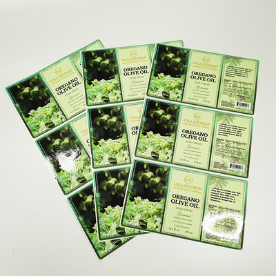 Las etiquetas negras de Logo Printed Food Packaging Roll de la forma circular crean para requisitos particulares