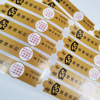 El beso permanente de las etiquetas de la etiqueta engomada de la panadería cortó a Matte Varnishing Printable Vinyl Sticker
