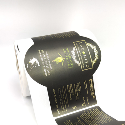 El vino adhesivo rectangular etiqueta la película de plata de oro graba en relieve etiquetas impresas de la botella de vino
