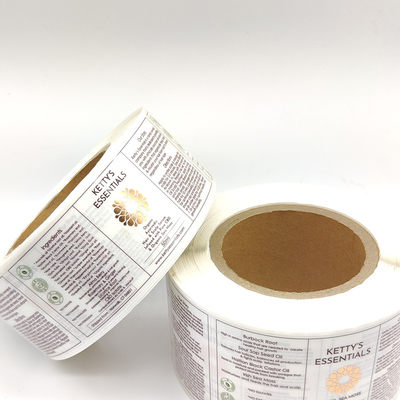 El cosmético impermeable claro de BOPP etiqueta el sellado metálico transparente de la hoja