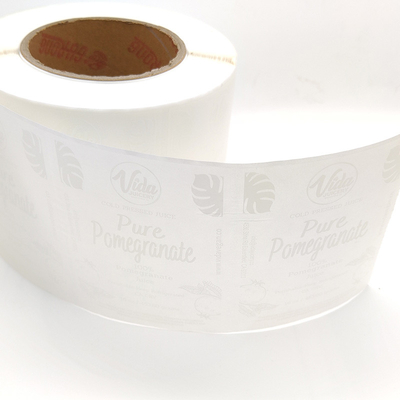 La compensación cosmética ULTRAVIOLETA de las etiquetas de la prenda impermeable que barnizaba heló etiquetas engomadas transparentes del vinilo