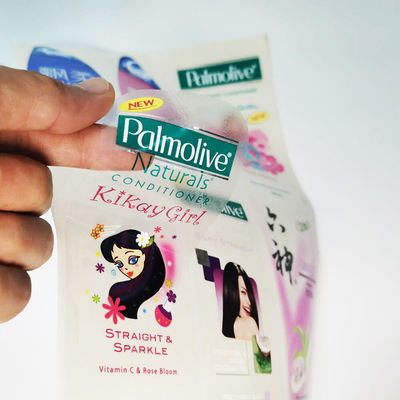 El diseño cosmético de papel de la etiqueta del producto de papel cristal impermeabiliza el papel de la etiqueta engomada del vinilo brillante