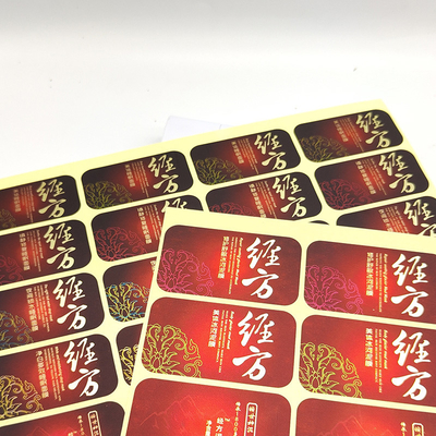 Cosméticos de la etiqueta del negro del gel BOPP de Matte Lamination Cosmetic Sticker Labels