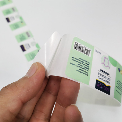El cosmético impermeable nacarado de BOPP etiqueta a Matte Cosmetic Jar Labels elegante