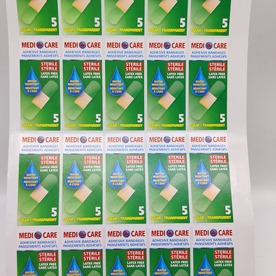 Etiquetas adhesivas desprendibles rectangulares del vinilo BOPP de las etiquetas CMYK del esencial del hogar