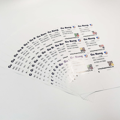Los datos variables de la película de BOPP etiquetan la impresión de la etiqueta de la impresión de Digitaces del QR Code