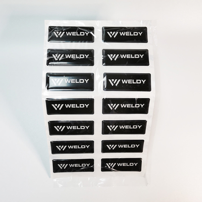 Etiquetas engomadas brillantes Crystal Clear Epoxy Dome Stickers del epóxido de la laminación 3D