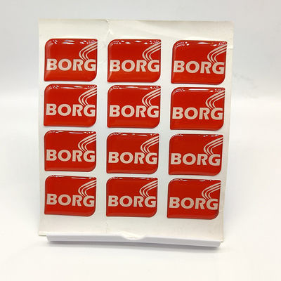 logotipo modificado para requisitos particulares etiquetas engomadas claras de epoxy de la bóveda de la resina de epoxy de las etiquetas engomadas de la PU 3D de 3M Adhesive