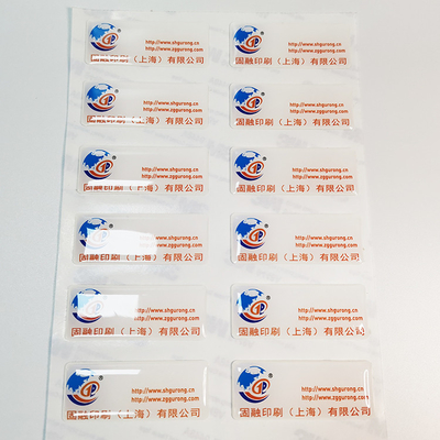 Etiqueta engomada de epoxy clara de 3M Glue Strong Adhesive del gel de la bóveda de las etiquetas engomadas de la bóveda 3D de la PU