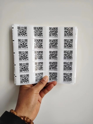 Se cortan besos de diferentes tamaños Etiquetas adhesivas personalizadas de etiquetas inteligentes de Qr