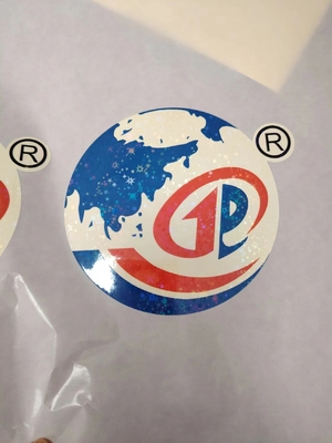 Easy Peel Holográfico sello adhesivos UV Resistente a la impresión duradero impermeable etiqueta láser para el logotipo