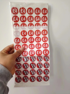 Etiquetas de precios impermeables para cualquier necesidad de suelo,supermercado