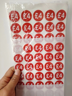 Etiquetas de precios impermeables para cualquier necesidad de suelo,supermercado