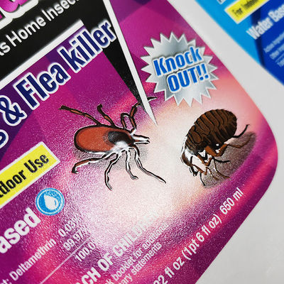 Etiquetas diarias del rollo de Bopp del hogar de las etiquetas de los productos químicos de la impresión en offset