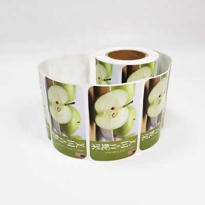 Círculo Etiquetas adhesivas para alimentos Film backing MOQ mínimo 1000pcs