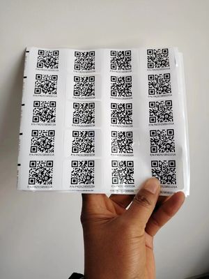 Se cortan besos de diferentes tamaños Etiquetas adhesivas personalizadas de etiquetas inteligentes de Qr